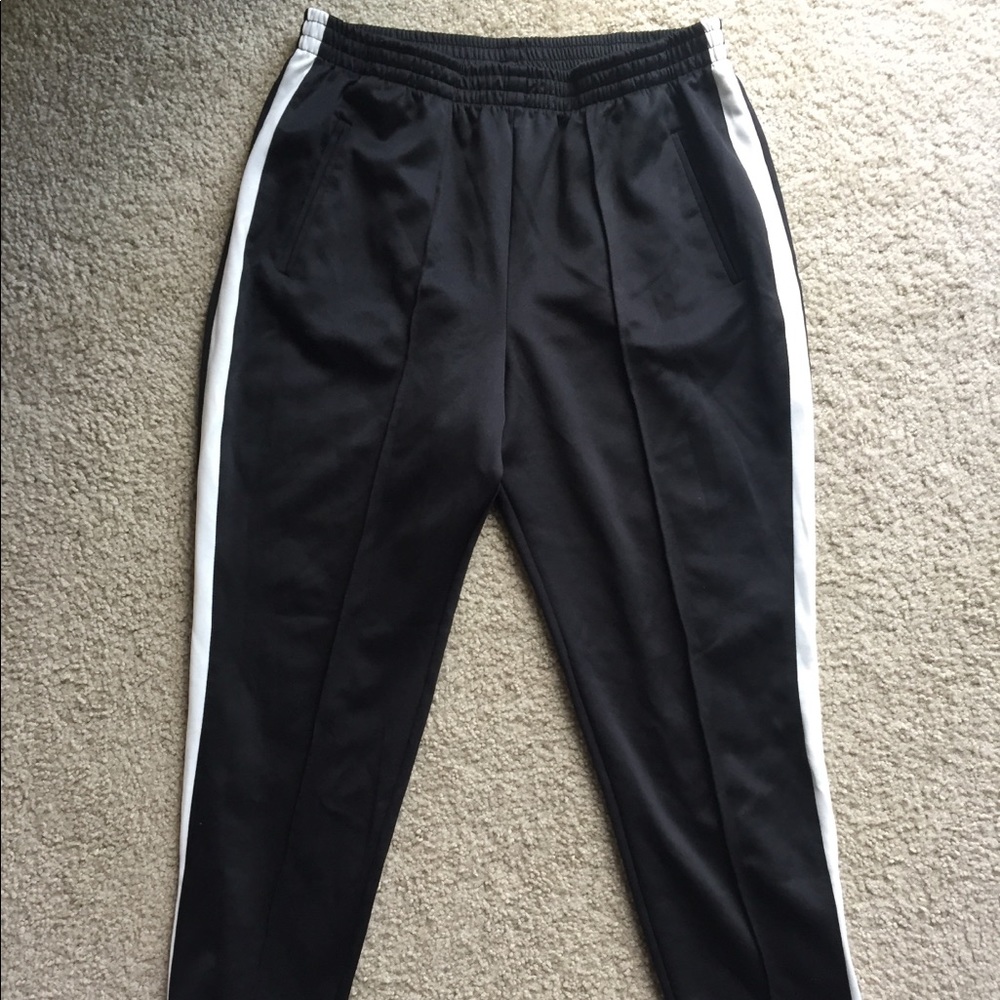 Unisex polyester track fashion pants size Large